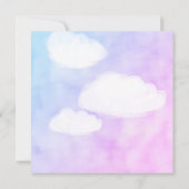 Letter van Cloud 9 Humoureuze Casual bruiloft Bedankkaart (Achterkant)