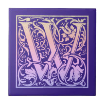 Letter W Colorful First Letter-gradiënt