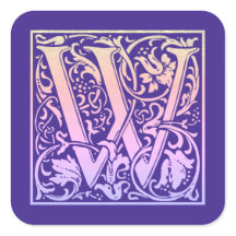 Letter W Colorful First Letter-gradiënt