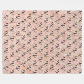 Letter W Fleece Deken (Voorkant (Horizontaal))