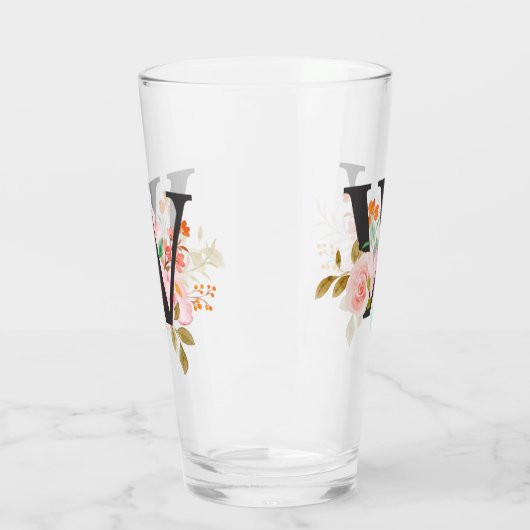 Letter W Glas (Links)