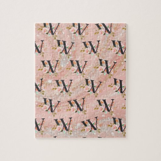 Letter W Legpuzzel (Verticaal)