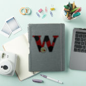 Letter W lieveheersbeestje Print met lieveheersbee Sticker (iPad Cover)