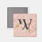 Letter W Magneet (Voorkant / Achterkant)