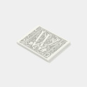 Letter W Middeleeuwse Monogram Art Nouveau Post-it® Notes (Schuin)
