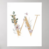 Letter W Monogram Poster (Voorkant)
