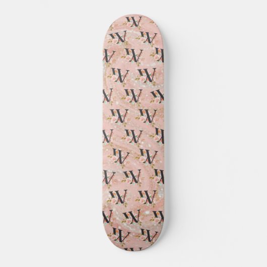 Letter W Persoonlijk Skateboard (Voorkant)