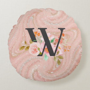 Letter W Rond Kussen