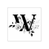 Letter W Rubberstempel (Afrduk)