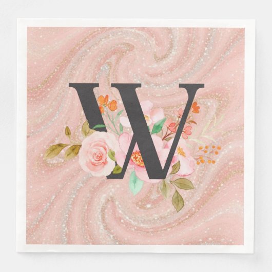 Letter W Servet (Voorkant)
