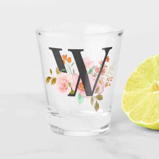 Letter W Shot Glas (Voorkant)