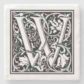  letter W Stenen Onderzetter (Voorkant)