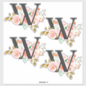 Letter W Sticker (Vel)