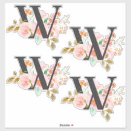 Letter W Sticker