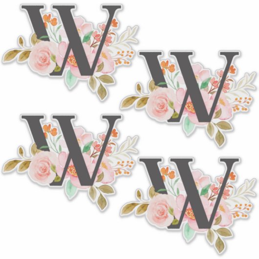 Letter W Sticker (Voorkant)