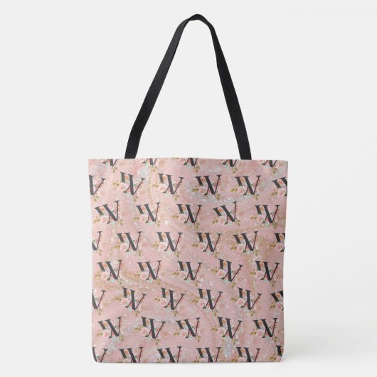 Letter W Tote Bag (Voorkant)