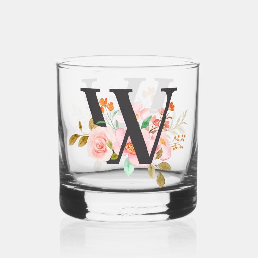 Letter W Whisky Glas (Voorkant)