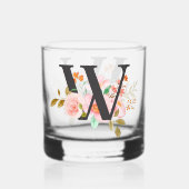 Letter W Whisky Glas (Achterkant)