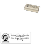 Letter Writers Society Member Return Address Stamp Rubberstempel (Gestempeld)