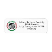 Letter Writers Society Return Address Labels (Voorkant)