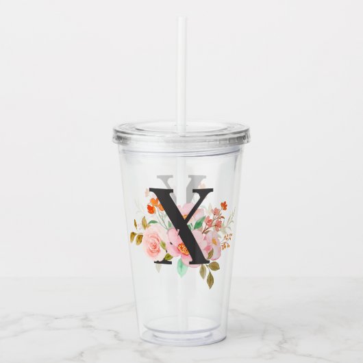 Letter X Acryl Drinkbeker (Voorkant)