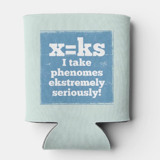 Letter X-fenomeen is geluidsfonica Blikjeskoeler (Achterkant)