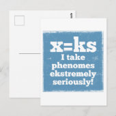 Letter X-fenomeen is geluidsfonica Briefkaart (Voorkant / Achterkant)