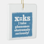 Letter X-fenomeen is geluidsfonica Keramisch Ornament (Rechts)