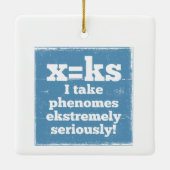 Letter X-fenomeen is geluidsfonica Keramisch Ornament (Achterkant)