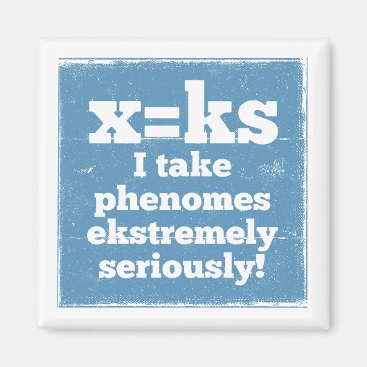 Letter X-fenomeen is geluidsfonica Magneet (Voorkant)