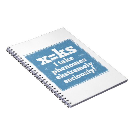 Letter X-fenomeen is geluidsfonica Notitieboek (Rechterzijde)