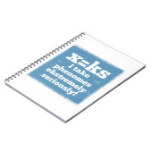 Letter X-fenomeen is geluidsfonica Notitieboek (Linkerzijde)