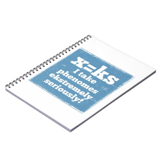 Letter X-fenomeen is geluidsfonica Notitieboek (Linkerzijde)