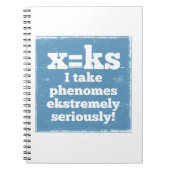 Letter X-fenomeen is geluidsfonica Notitieboek (Voorkant)