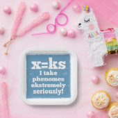 Letter X-fenomeen is geluidsfonica Papieren Bordje (Feest)