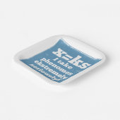 Letter X-fenomeen is geluidsfonica Papieren Bordje (Gebogen)