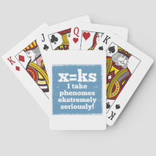 Letter X-fenomeen is geluidsfonica Pokerkaarten