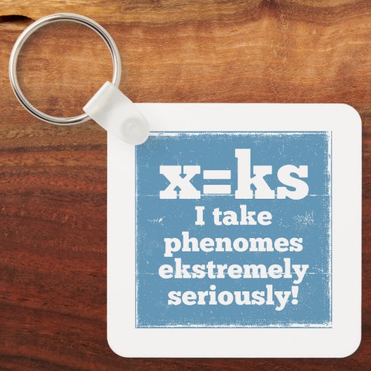 Letter X-fenomeen is geluidsfonica Sleutelhanger (Voorkant)