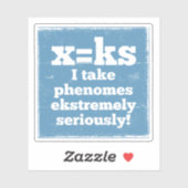 Letter X-fenomeen is geluidsfonica Sticker (Vel)