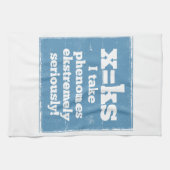 Letter X-fenomeen is geluidsfonica Theedoek (Horizontaal)