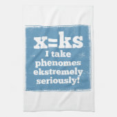 Letter X-fenomeen is geluidsfonica Theedoek (Verticaal)