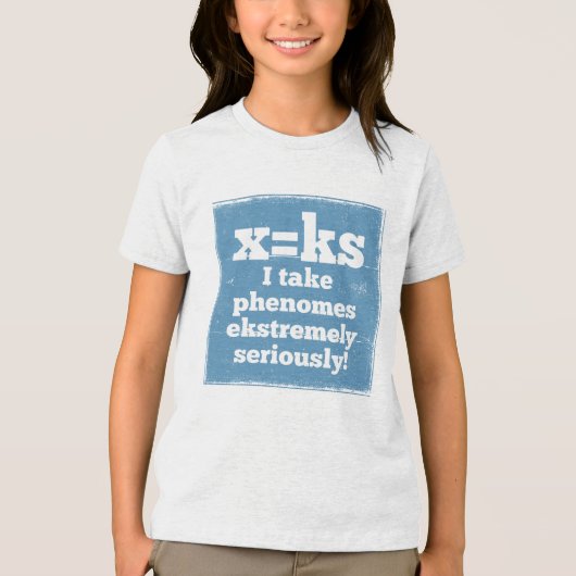 Letter X-fenomeen is geluidsfonica Tri-Blend Shirt (Voorkant)