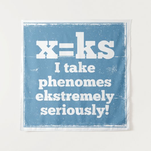 Letter X-fenomeen is geluidsfonica Wandkleed (Voorkant)