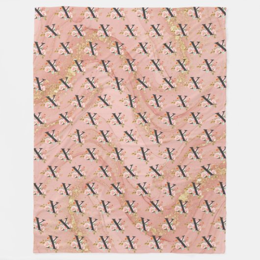 Letter X Fleece Deken (Voorkant)