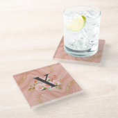 Letter X Glazen Onderzetter (Schuin)
