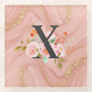 Letter X Glazen Onderzetter