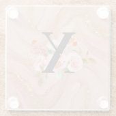 Letter X Glazen Onderzetter (Achterkant)