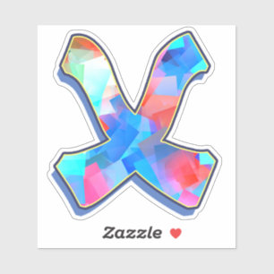 Letter X_ Graffiti Alfabet Letters Sticker