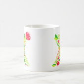 Letter X in Flowers Coffee Mok (Center)