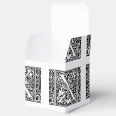 Letter X Middeleeuws Monogram Art Nouveau Bedankdoosjes (Geopend)